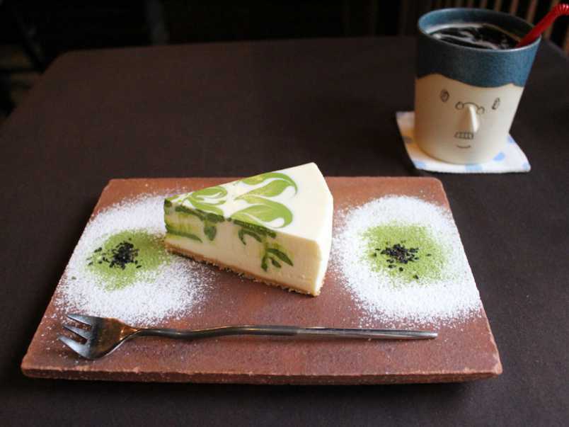 美しい古美術◾️蔵からクリームチーズケーキの様な美しい釉薬の抹茶