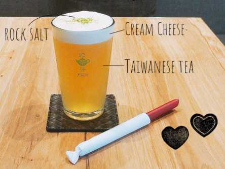 ビールじゃないの!?飲めばハマる台湾茶スイーツドリンク「岩塩チーズティー」