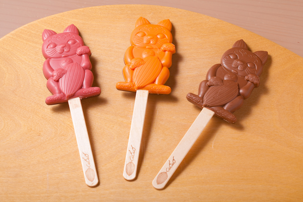 加加阿ちゃんスティックチョコレート 1本399円(税別)
