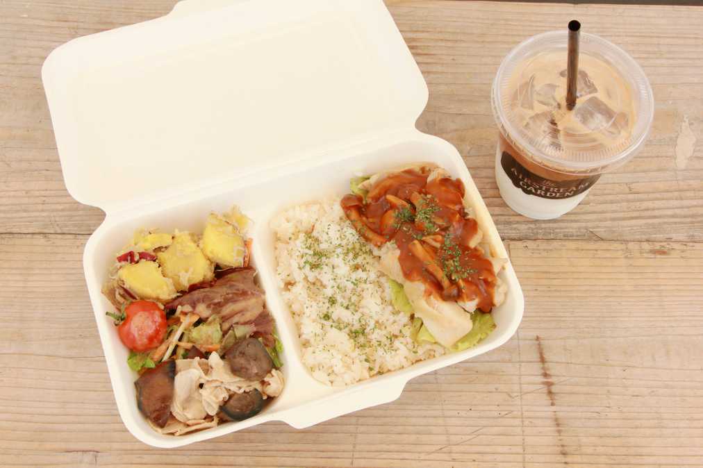 日替わりランチボックス 800円、ドリンクとセットなら150円引き